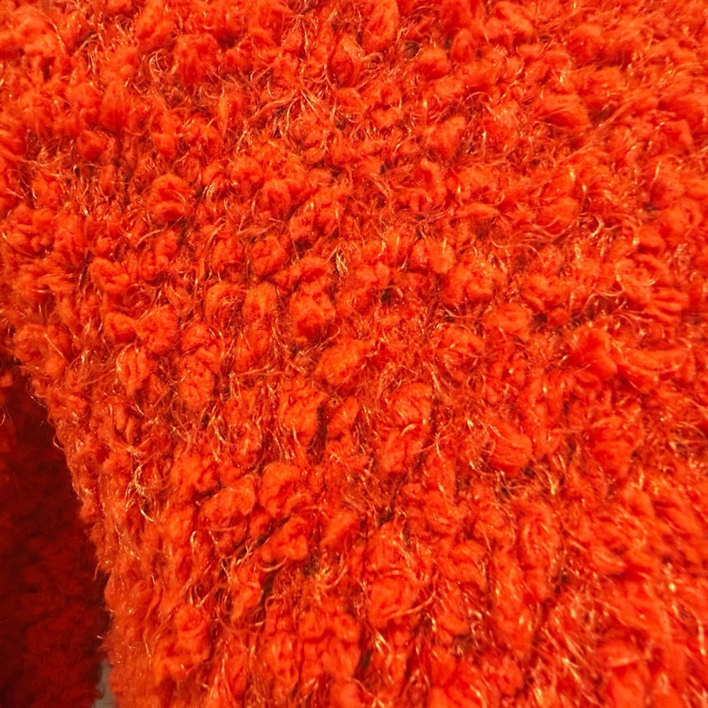 Hippie Rose Vibrant Rust Orange Cozy Cardigan - NWT - Picture 10 of 10
